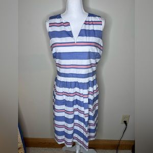Vineyard Vines Cotton Striped Dress Size 10